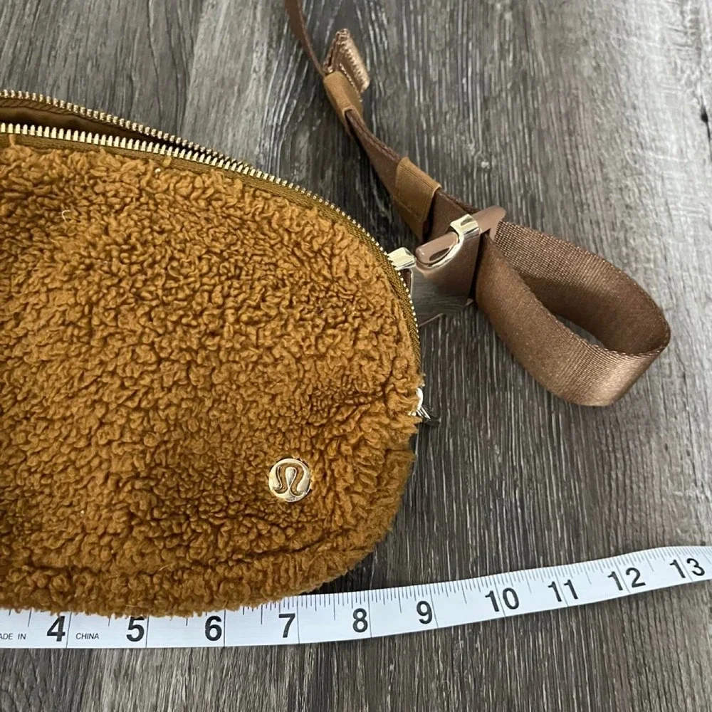 Lululemon Brown Fuzzy Crossbody Bag
